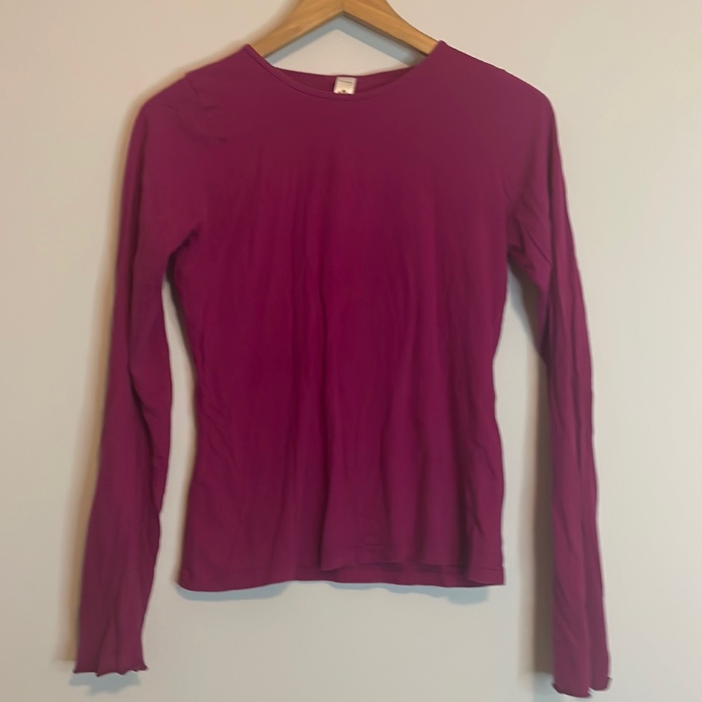 American Apparel Long Sleeve Tee Shirt Sz L